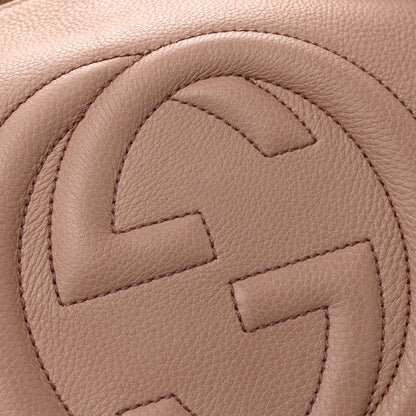 Gucci Pebbled Calfskin Medium Soho Chain Shoulder Bag Camelia 20 of 23