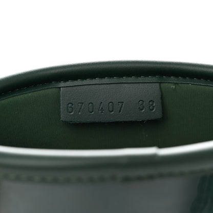 Gucci Rubber Womens Horsebit Ankle Boots 38 Vintage Green 7 of 15