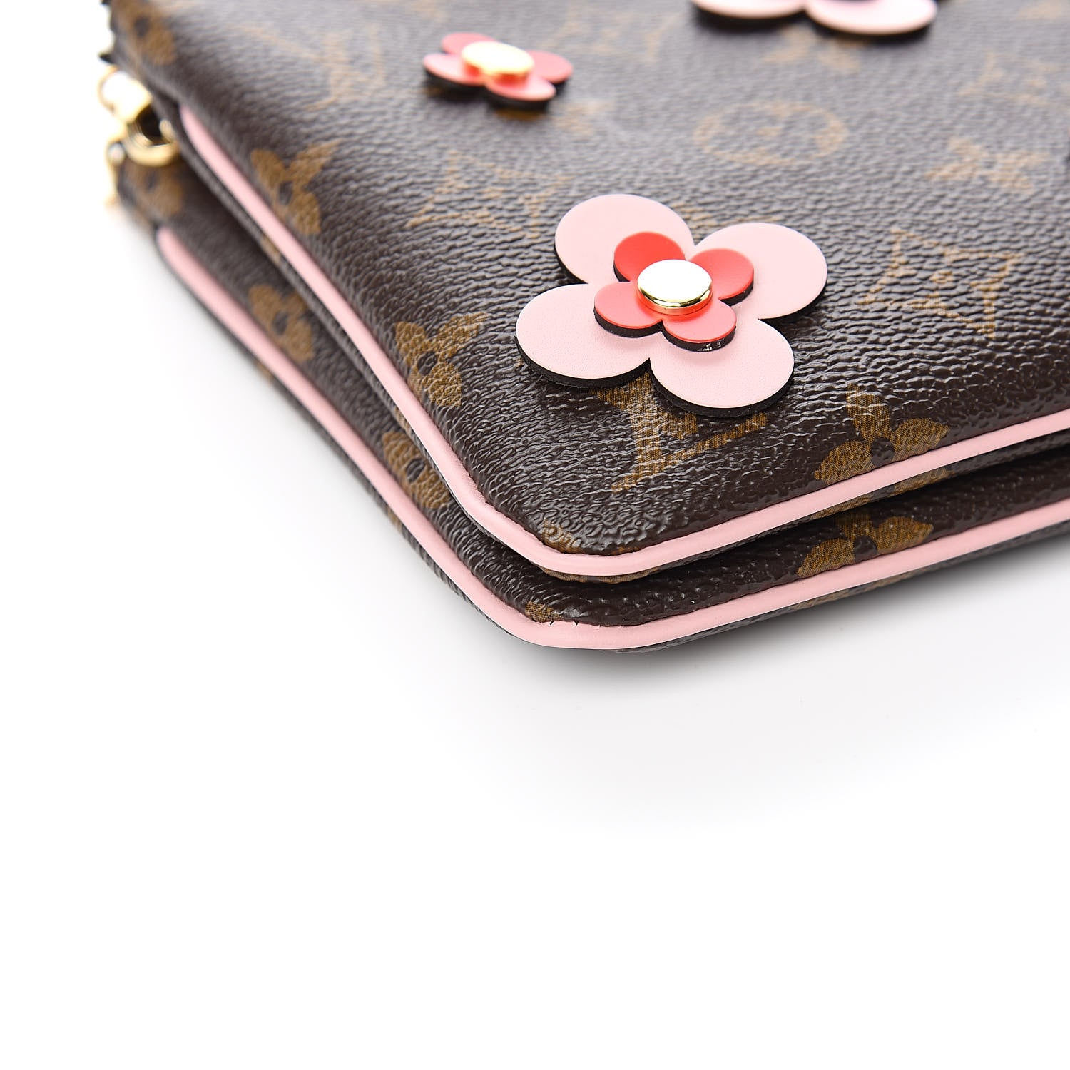 Louis Vuitton Monogram Blooming Flowers Double Zip Pochette 9 of 11