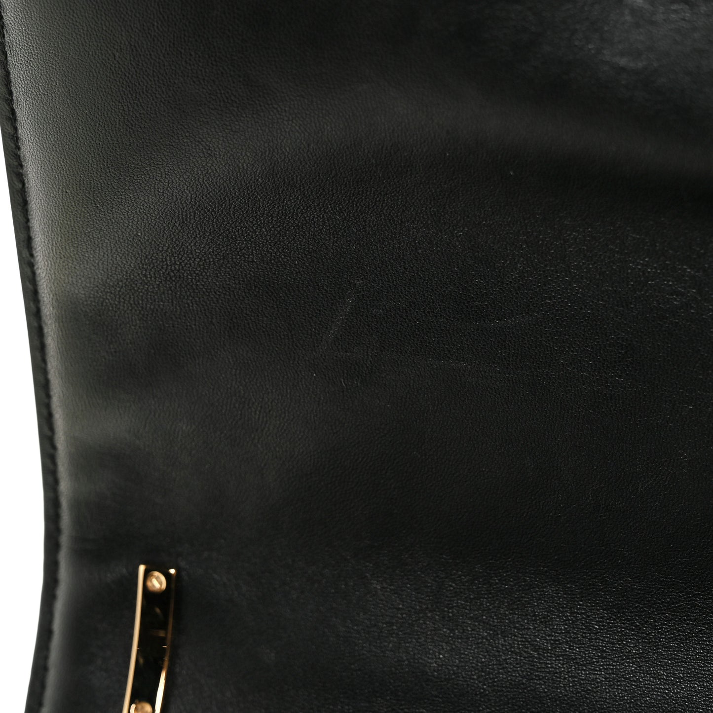 Calfskin Monogram Embossed Medium TB Chain Bag Black