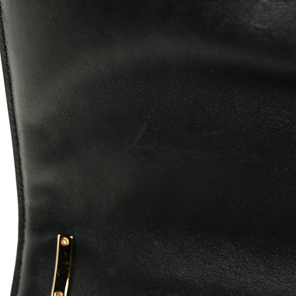 Burberry Calfskin Monogram Embossed Medium TB Chain Bag Black 10 of 10