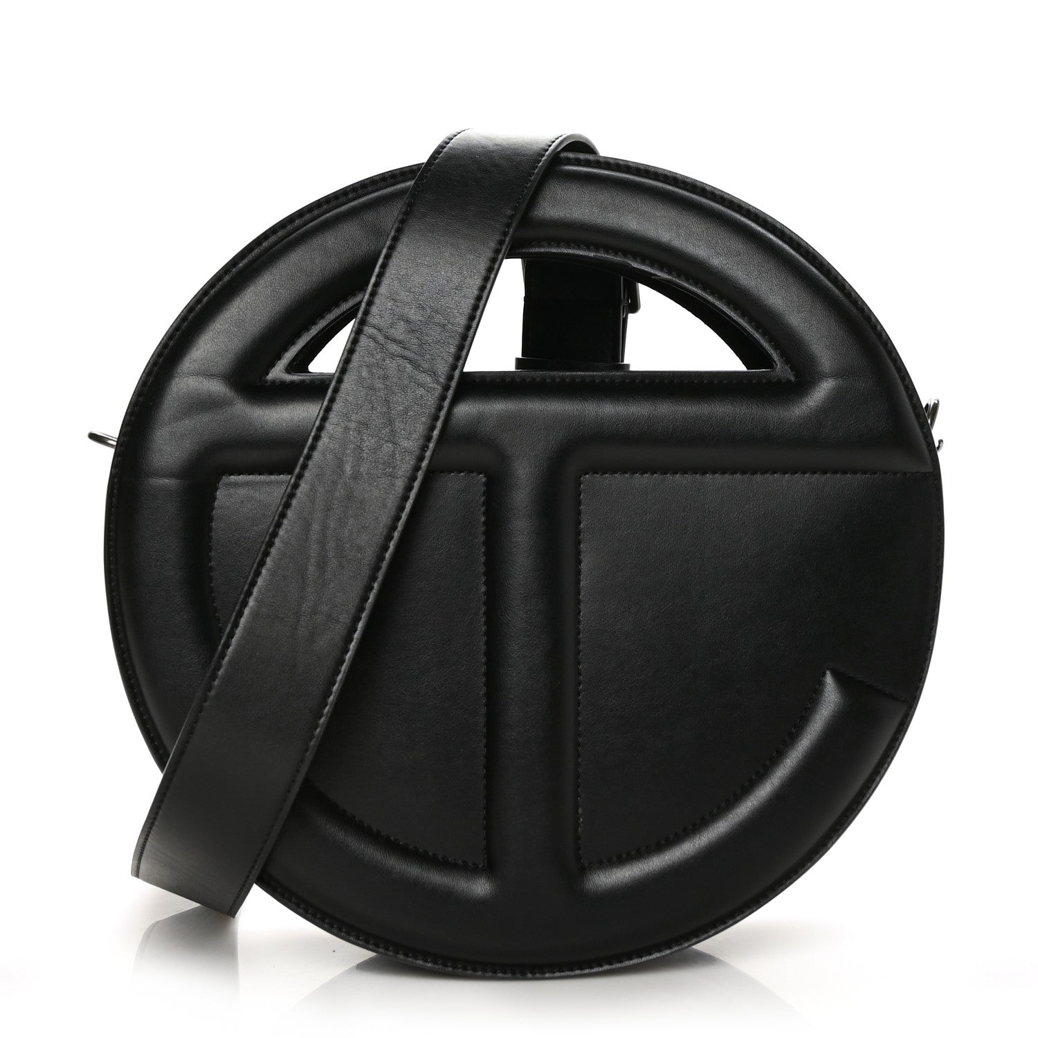 Telfar Vegan Leather Round Circle Bag Black 1 of 5