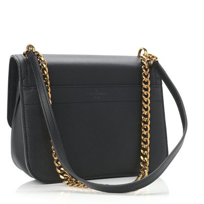 Louis Vuitton Grained Calfskin Lockme Chain Bag Black 3 of 10