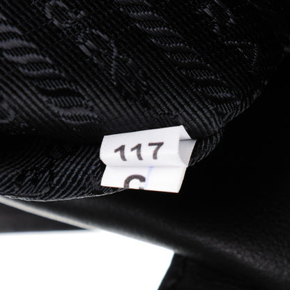 Prada City Calf Sport Tote Black Rosso 7 of 9