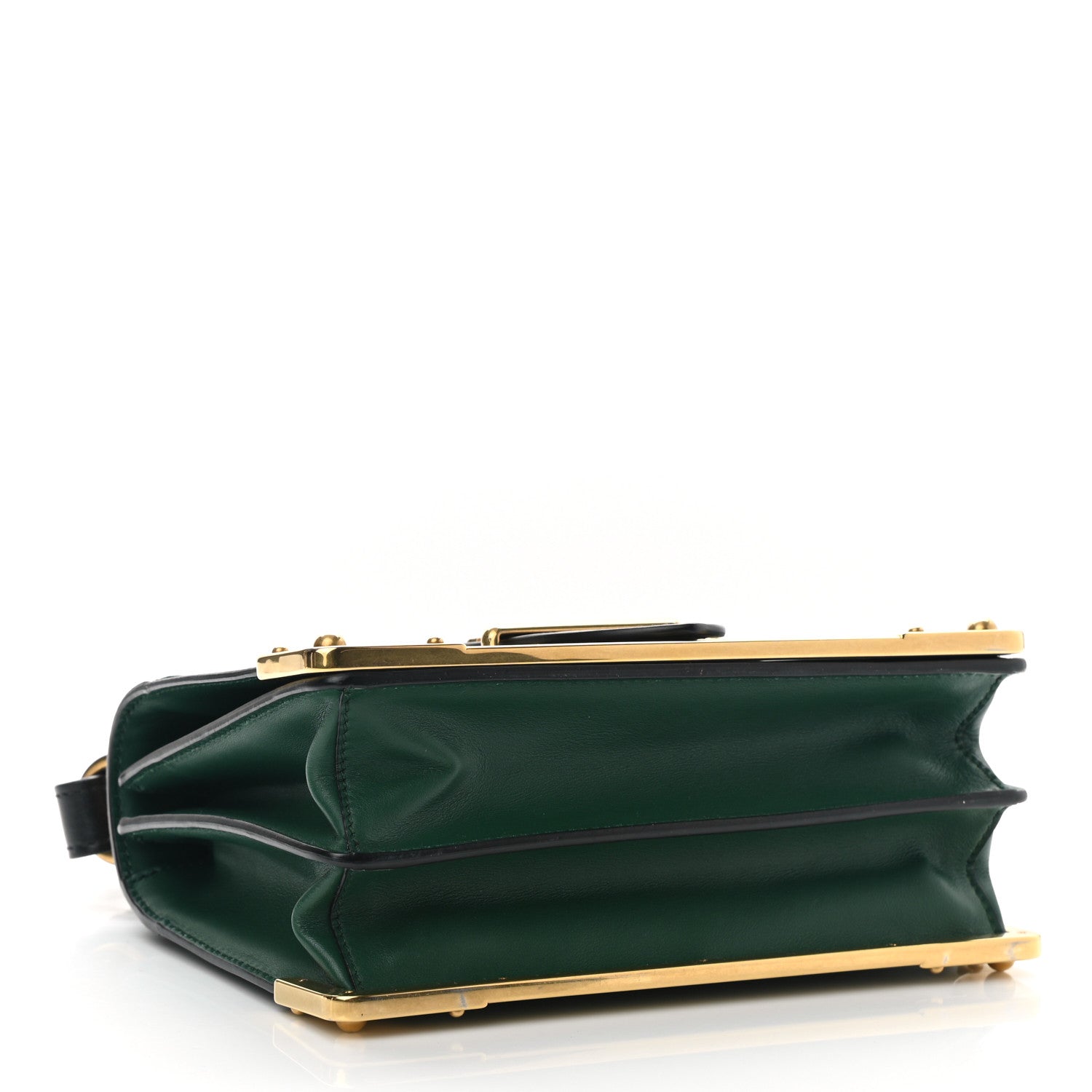 Prada City Calf Saffiano Cahier Bag Biliardo Black 4 of 10