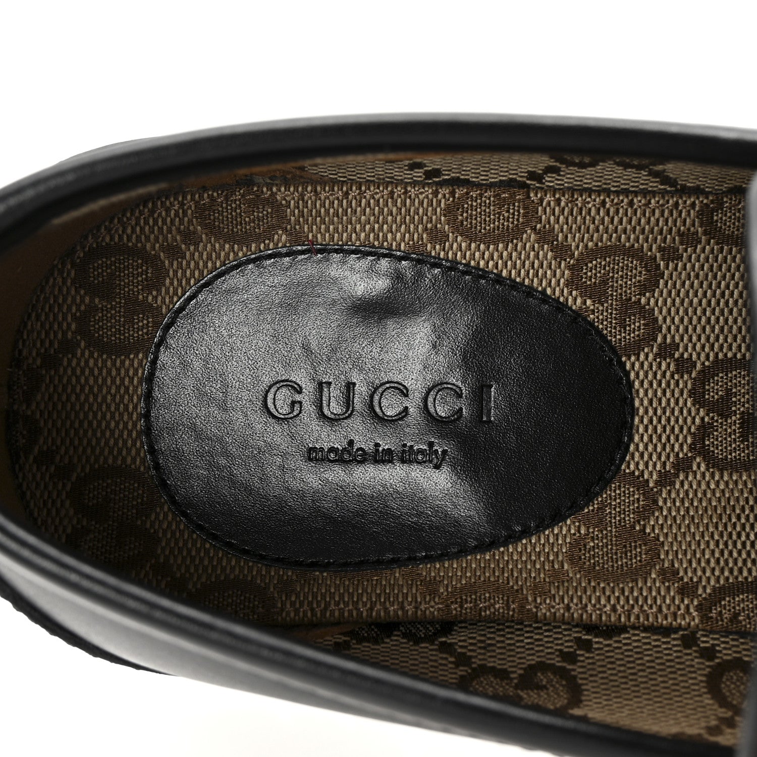 Gucci Betis Glamour Calfskin Womens Horsebit Loafers 36.5 Black 8 of 9