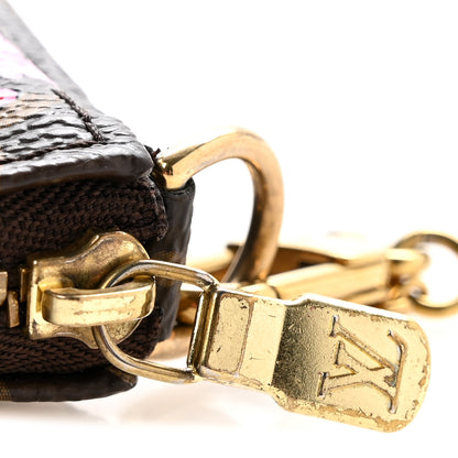 Louis Vuitton Monogram 2021 Christmas Animation Japanese Garden Mini Pochette Accessories Wisteria Pink 9 of 9