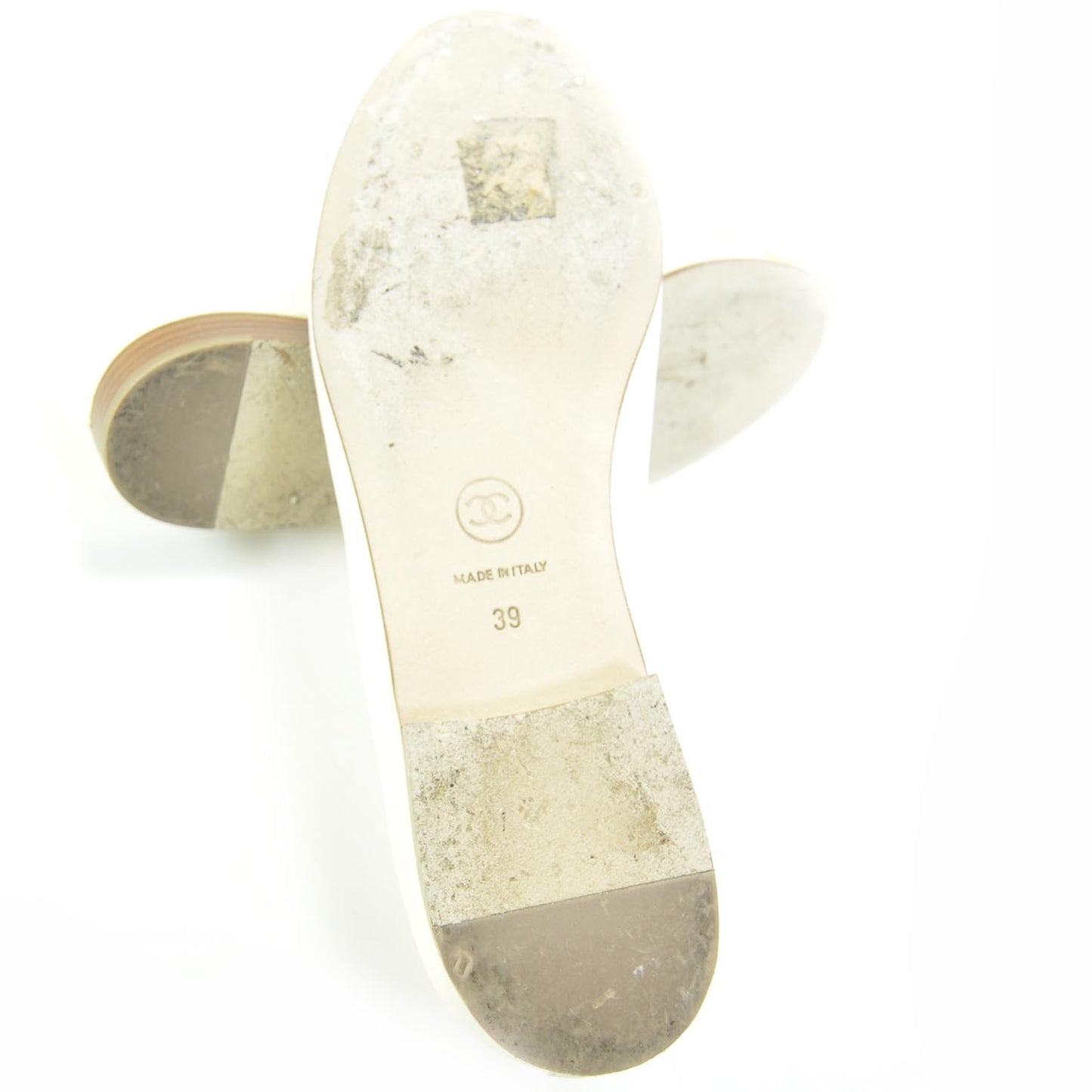 Leather Cap Toe Ballet Flats 39