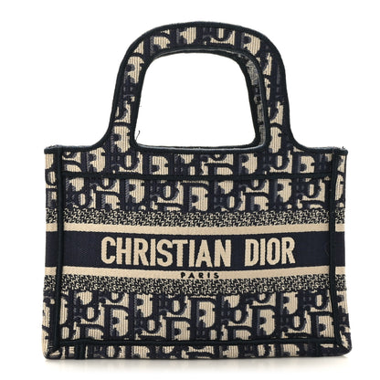 Christian Dior Oblique Mini Book Tote Blue Multicolor 1 of 10