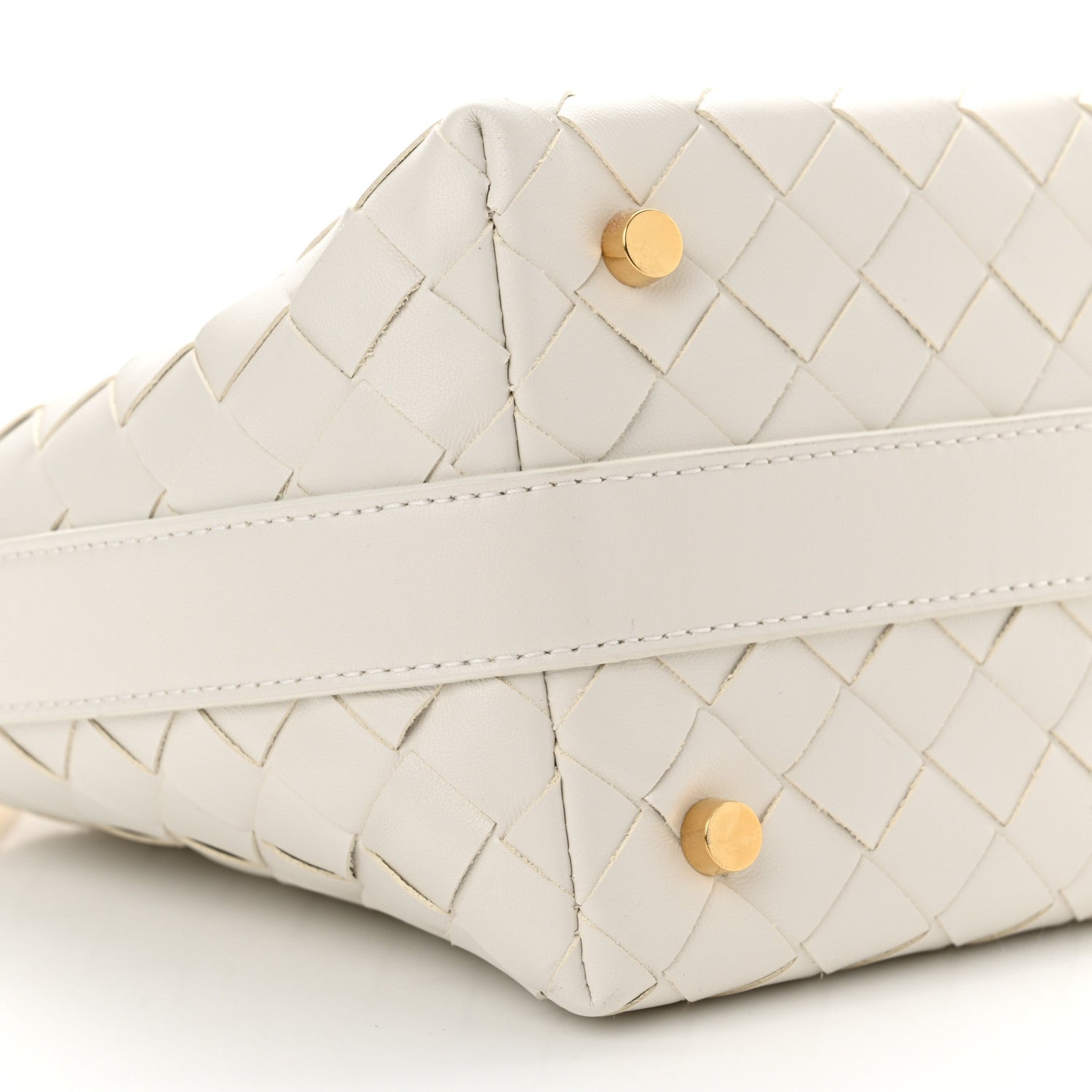 Bottega Veneta Calfskin Nappa Intrecciato Candy Wallace White 9 of 10