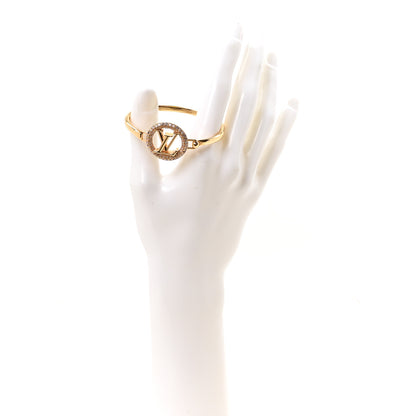 Louis Vuitton Metal Crystal Louise By Night Tresor Bracelet S Gold 2 of 5