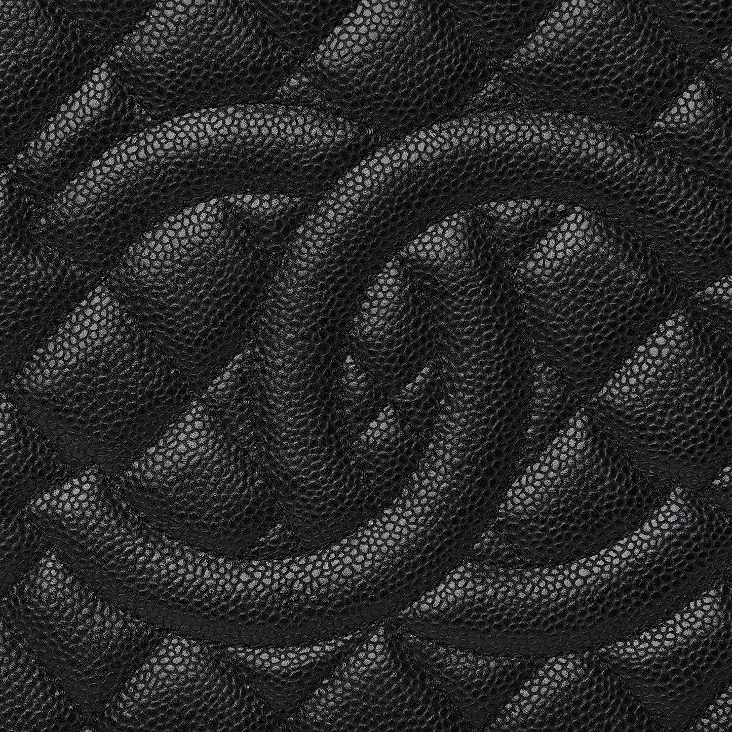 Caviar Quilted Grand Shopping Tote GST Black
