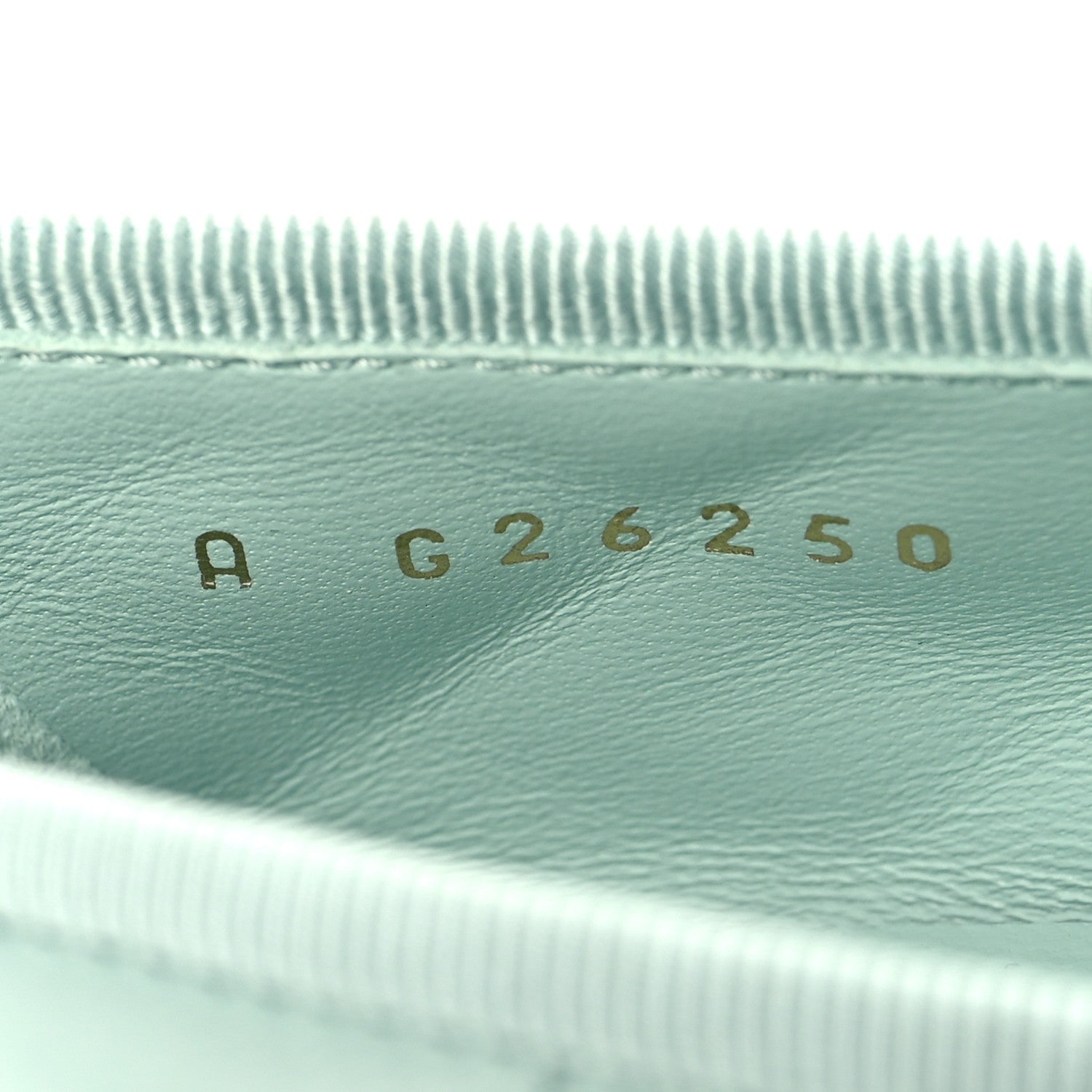 Chanel Lambskin Quilted CC Cap Toe Ballerina Flats 37 Light Blue Black 7 of 9