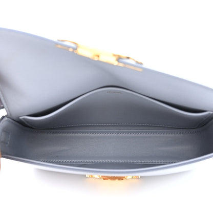 Celine Shiny Calfskin Triomphe Shoulder Bag Artic Blue 5 of 12