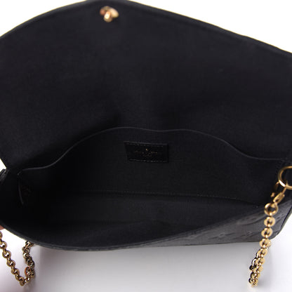 Louis Vuitton Empreinte Pochette Felicie Chain Wallet Black 5 of 12