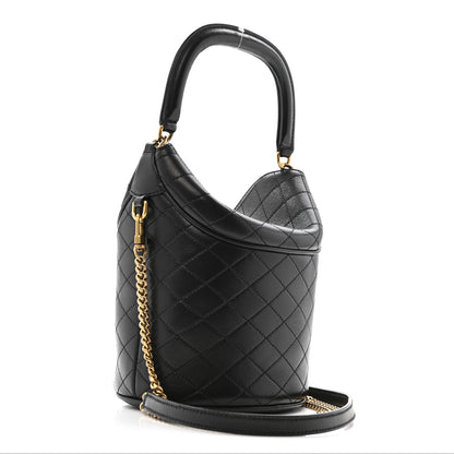 Saint Laurent Lambskin Gabby Mini Bucket Bag Black 3 of 11