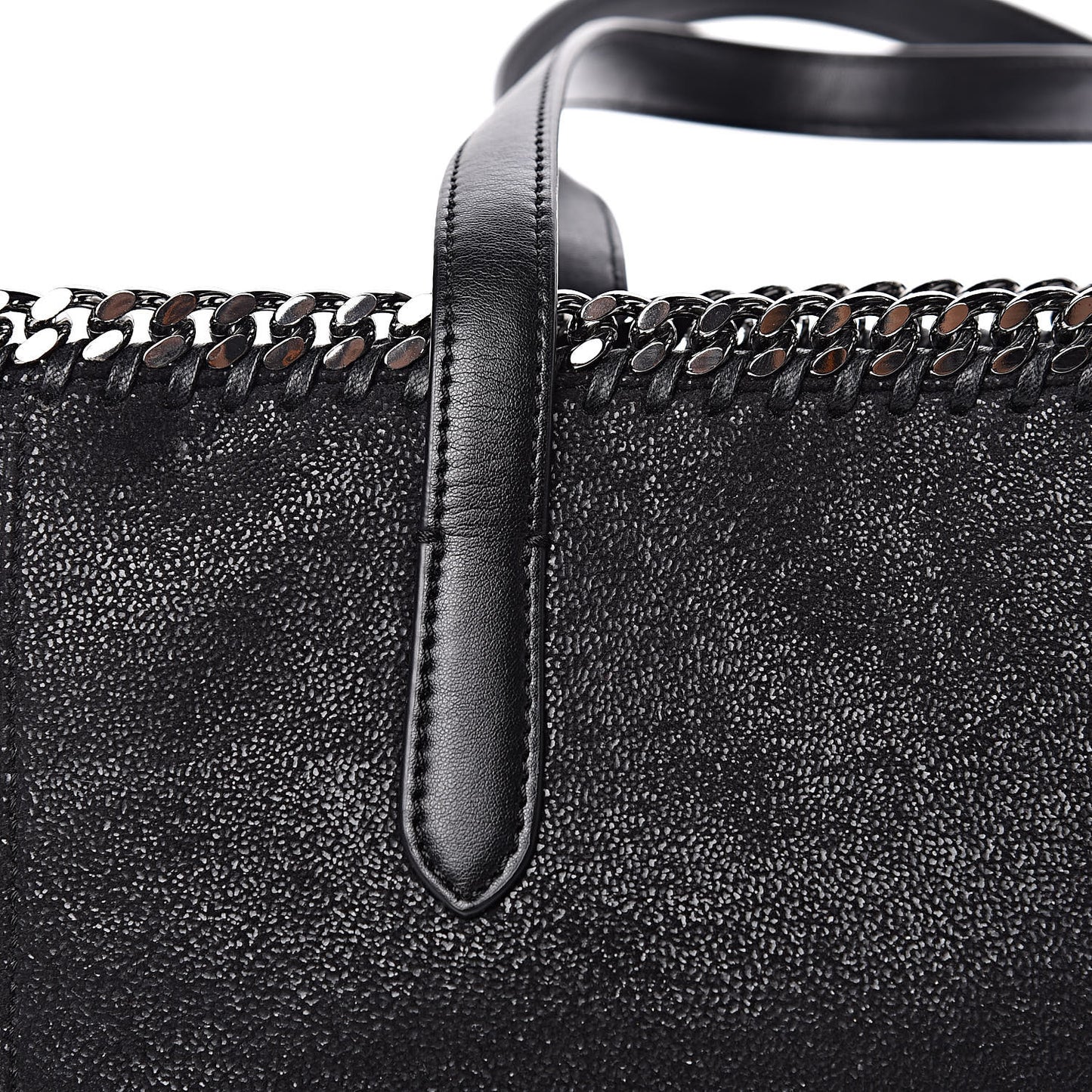 Shaggy Deer Falabella East West Shopper Tote Black