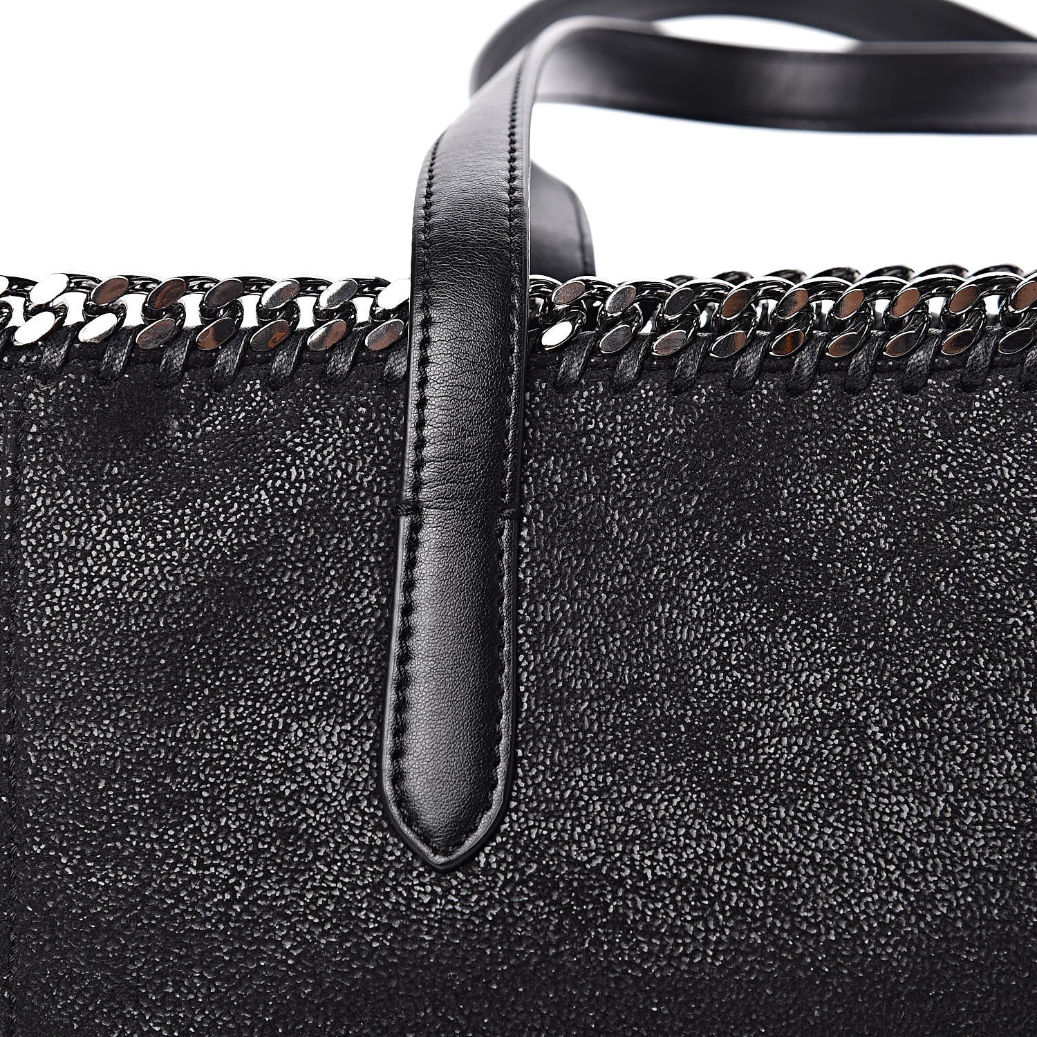 Stella McCartney Shaggy Deer Falabella East West Shopper Tote Black 10 of 13