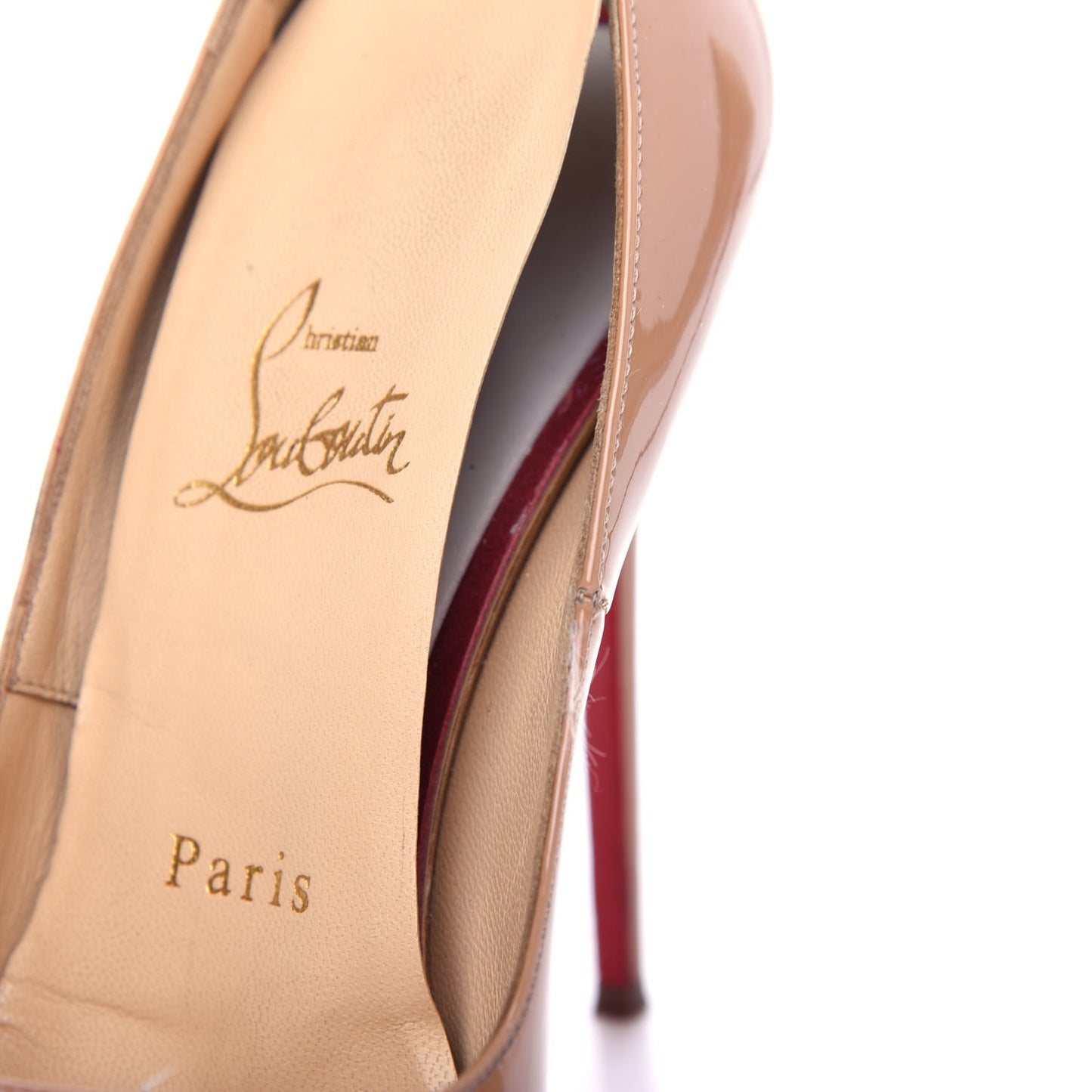 Patent New Very Prive 120 Pumps 35.5 Nude
