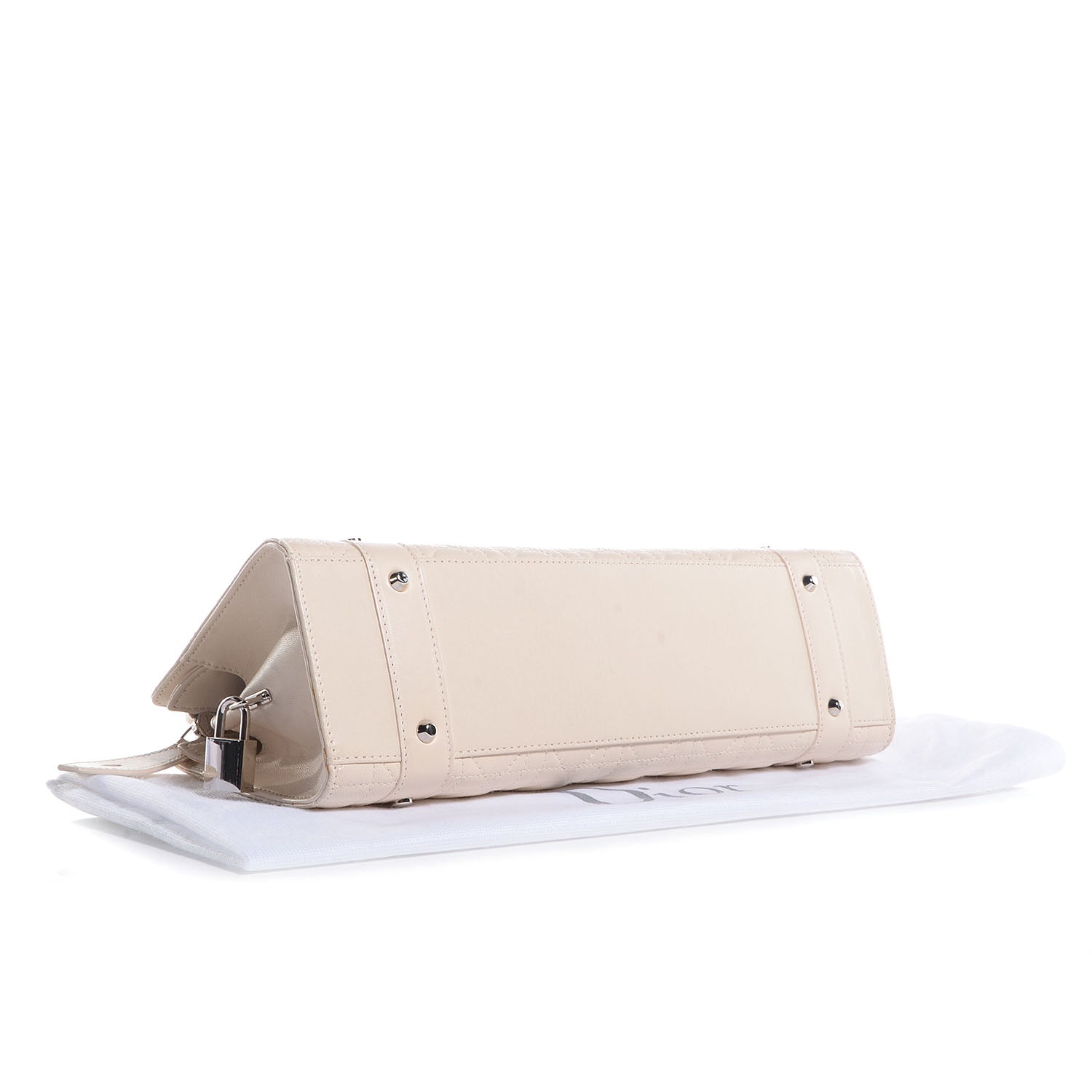 Christian Dior Lambskin Cannage Soft Lady Dior East West Beige 4 of 8