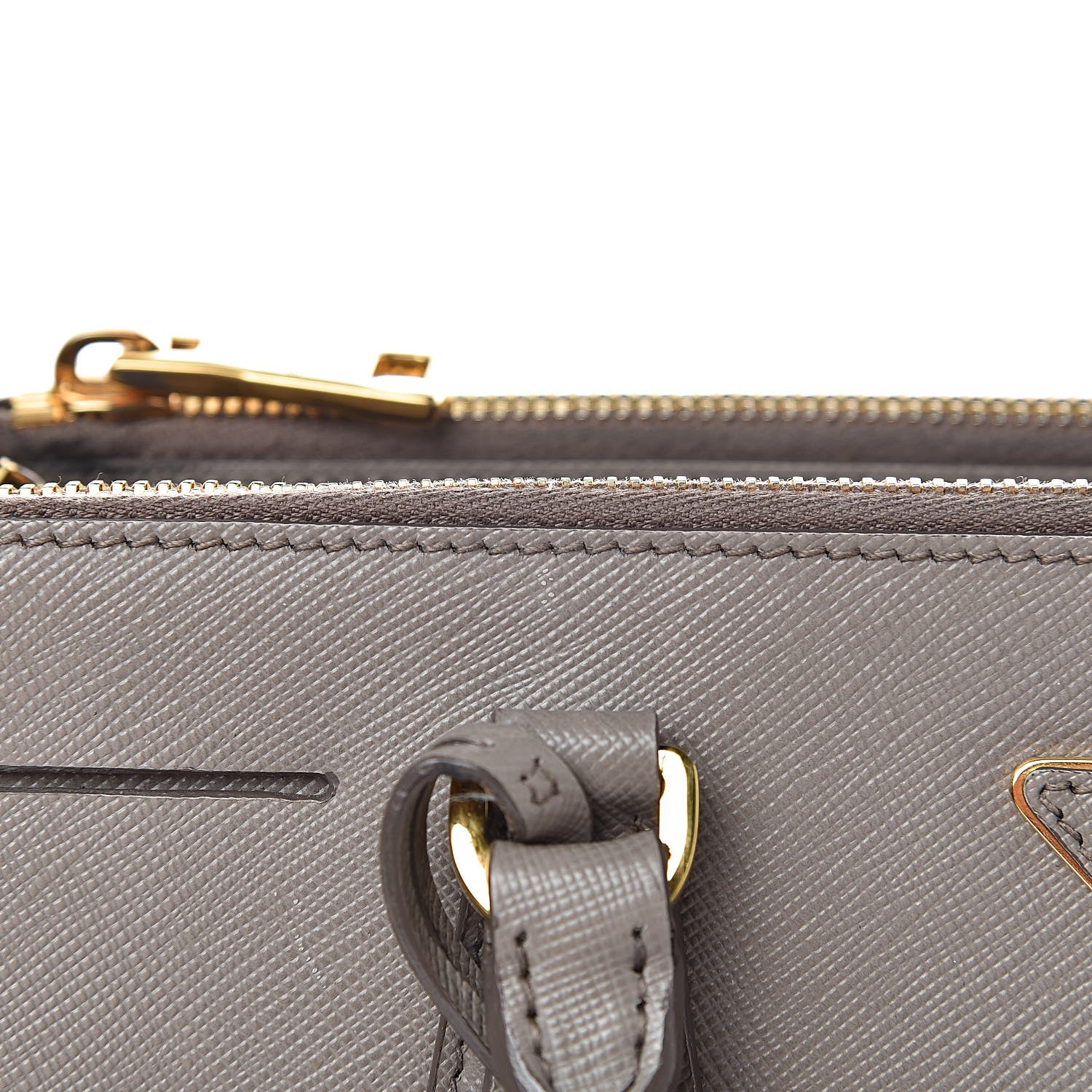 Prada Saffiano Small Galleria Double Zip Tote Argilla 9 of 22