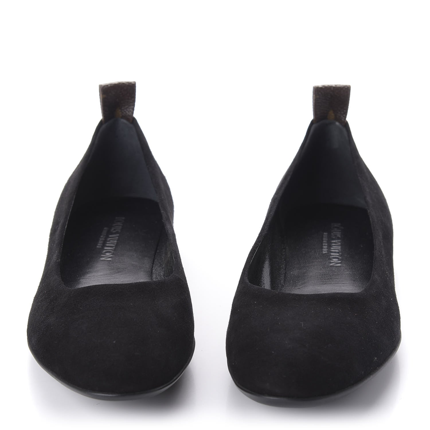 Louis Vuitton Suede Monogram Uniformes Ballet Flats 36 Black 2 of 8