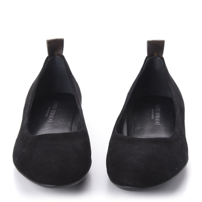 Louis Vuitton Suede Monogram Uniformes Ballet Flats 36 Black 2 of 8