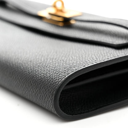 Hermes Epsom Kelly Wallet To Go Black 10 of 11