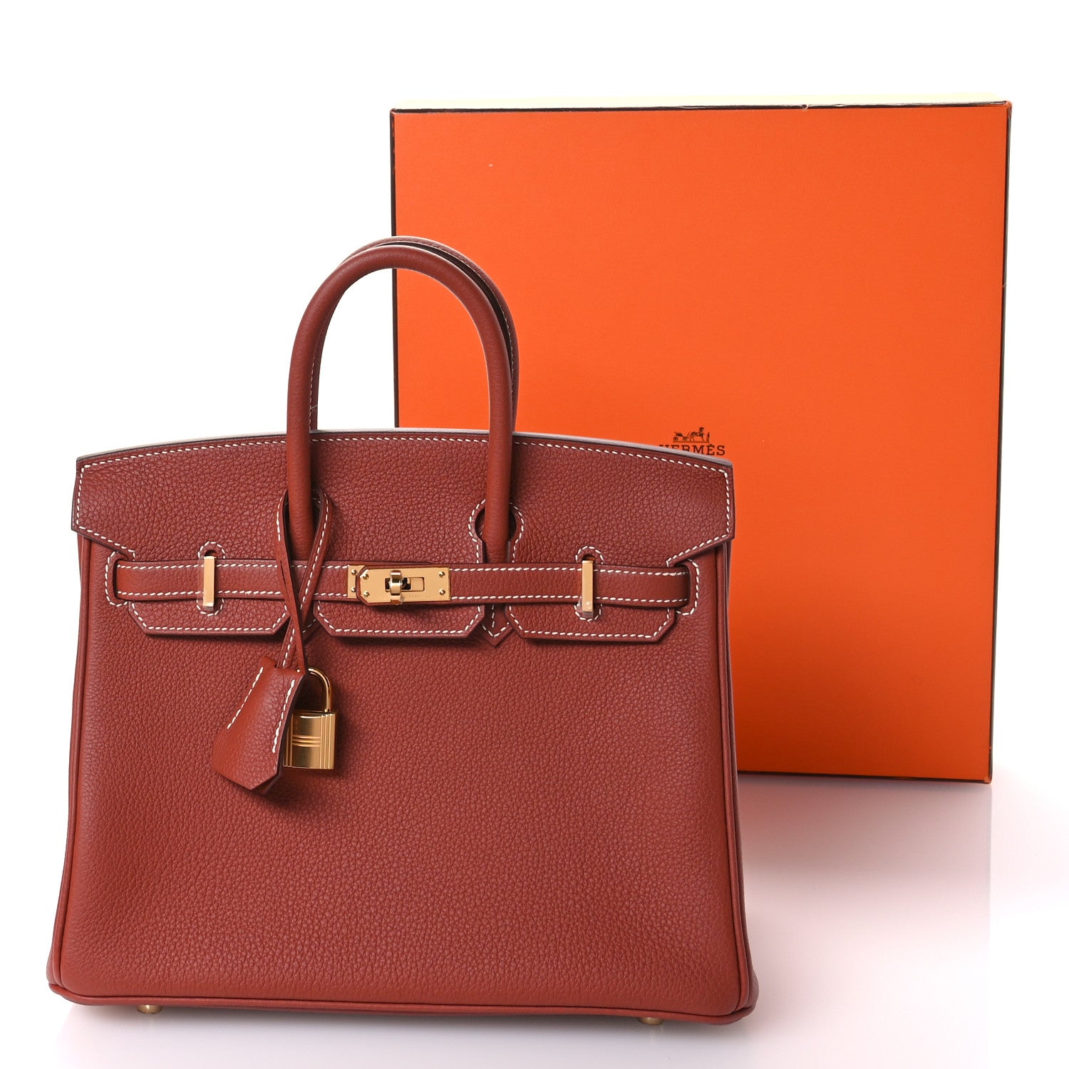 Hermes Togo Birkin 25 Sienne 1646442 – FASHIONPHILE - Main Image