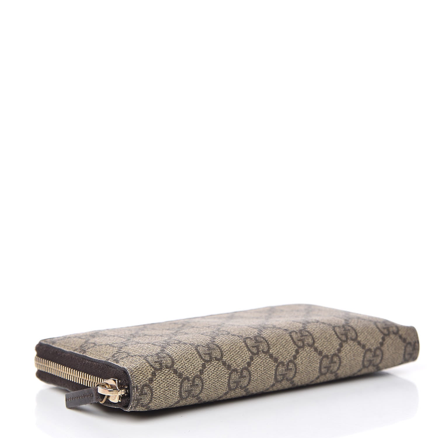 Gucci GG Supreme Monogram GG Pierce Zip Around Wallet Beige Ebony 4 of 7