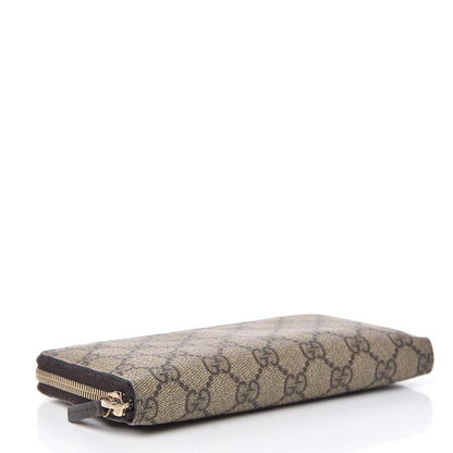 Gucci GG Supreme Monogram GG Pierce Zip Around Wallet Beige Ebony 4 of 7