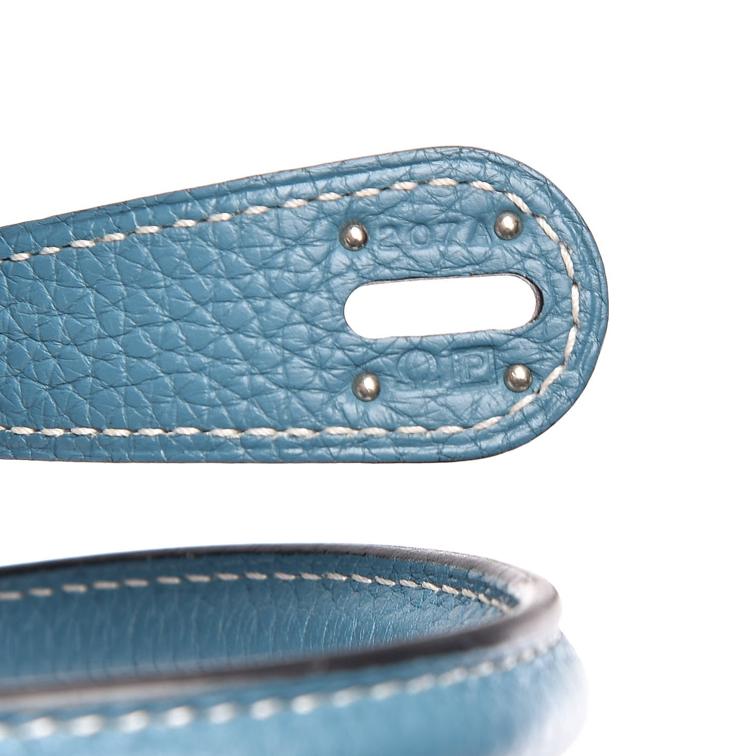 Hermes Taurillon Clemence Lindy 30 Blue Jean 7 of 14