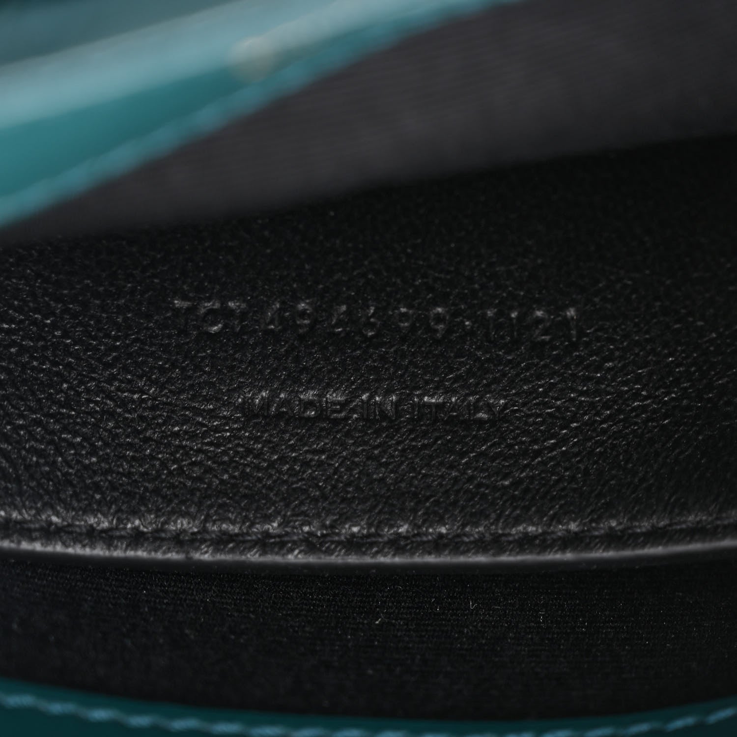 Saint Laurent Calfskin Y Quilted Monogram Small Loulou Chain Satchel Sea Turquoise 7 of 13