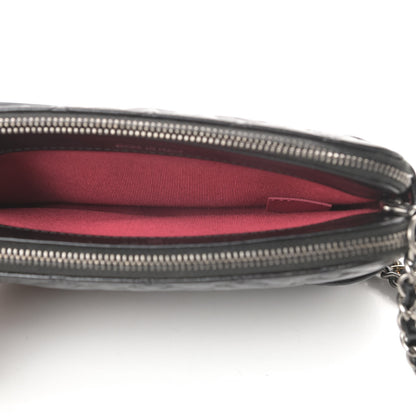Chanel Aged Calfskin Quilted Small Gabrielle Clutch With Chain Black 6 of 17