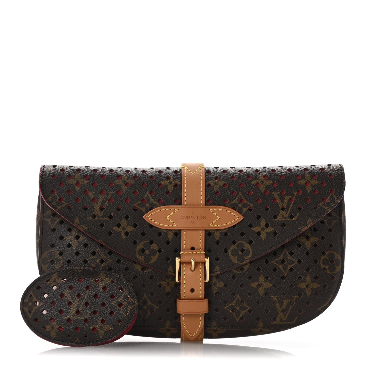 Monogram SC Flore Clutch Saumur Corail Corail