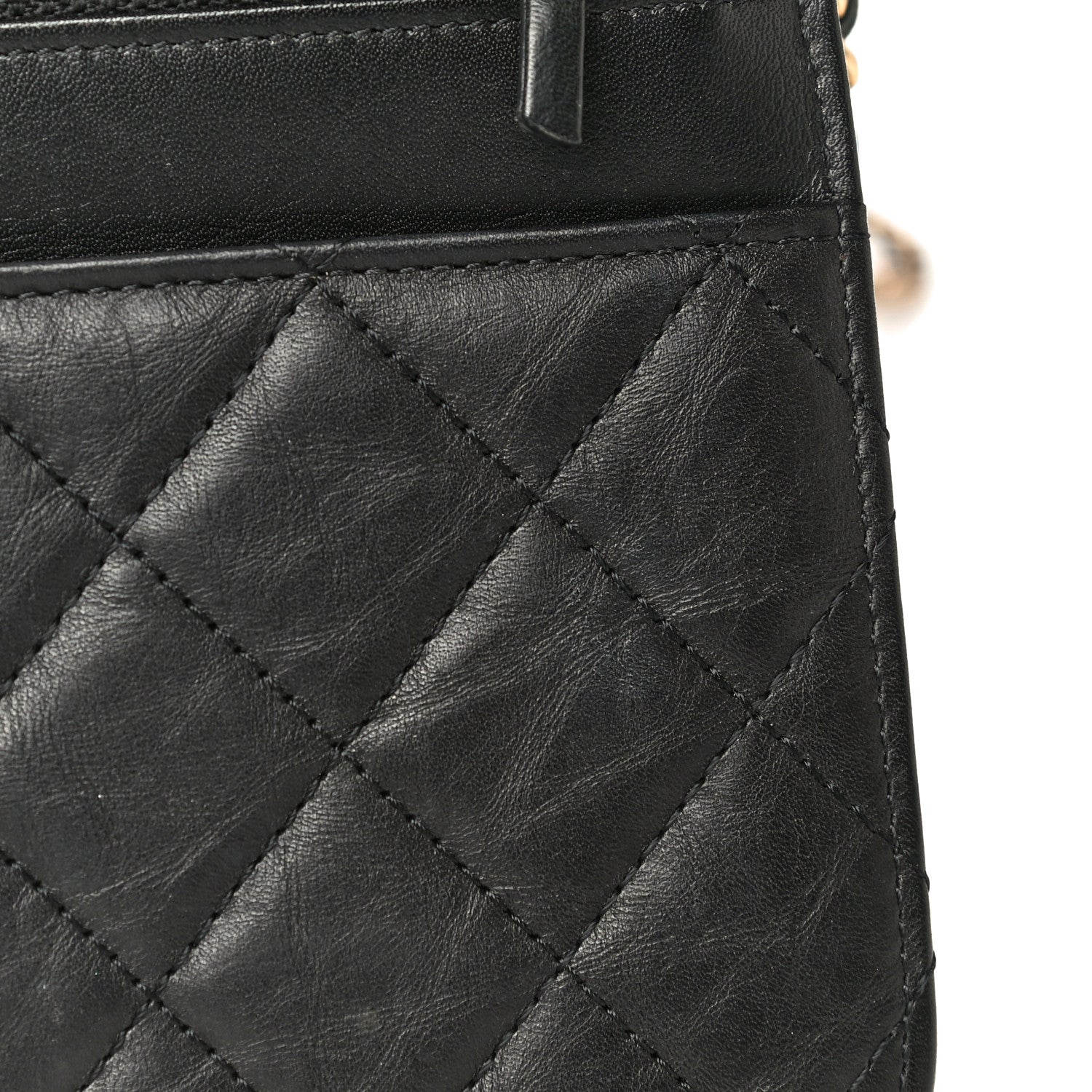 Chanel Aged Calfskin Quilted Reissue Wallet On Chain WOC Black 15 of 27