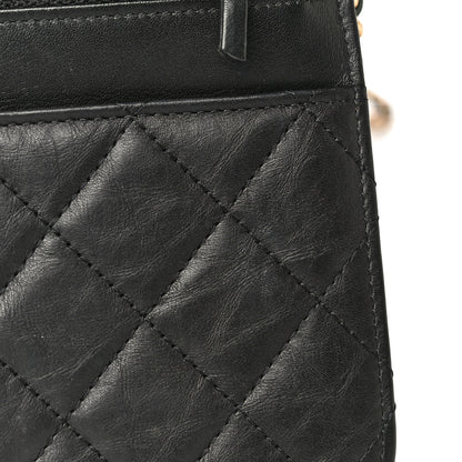 Chanel Aged Calfskin Quilted Reissue Wallet On Chain WOC Black 15 of 27