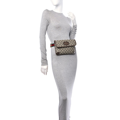 Gucci GG Supreme Monogram Neo Vintage Web Belt Bag Brown 2 of 10