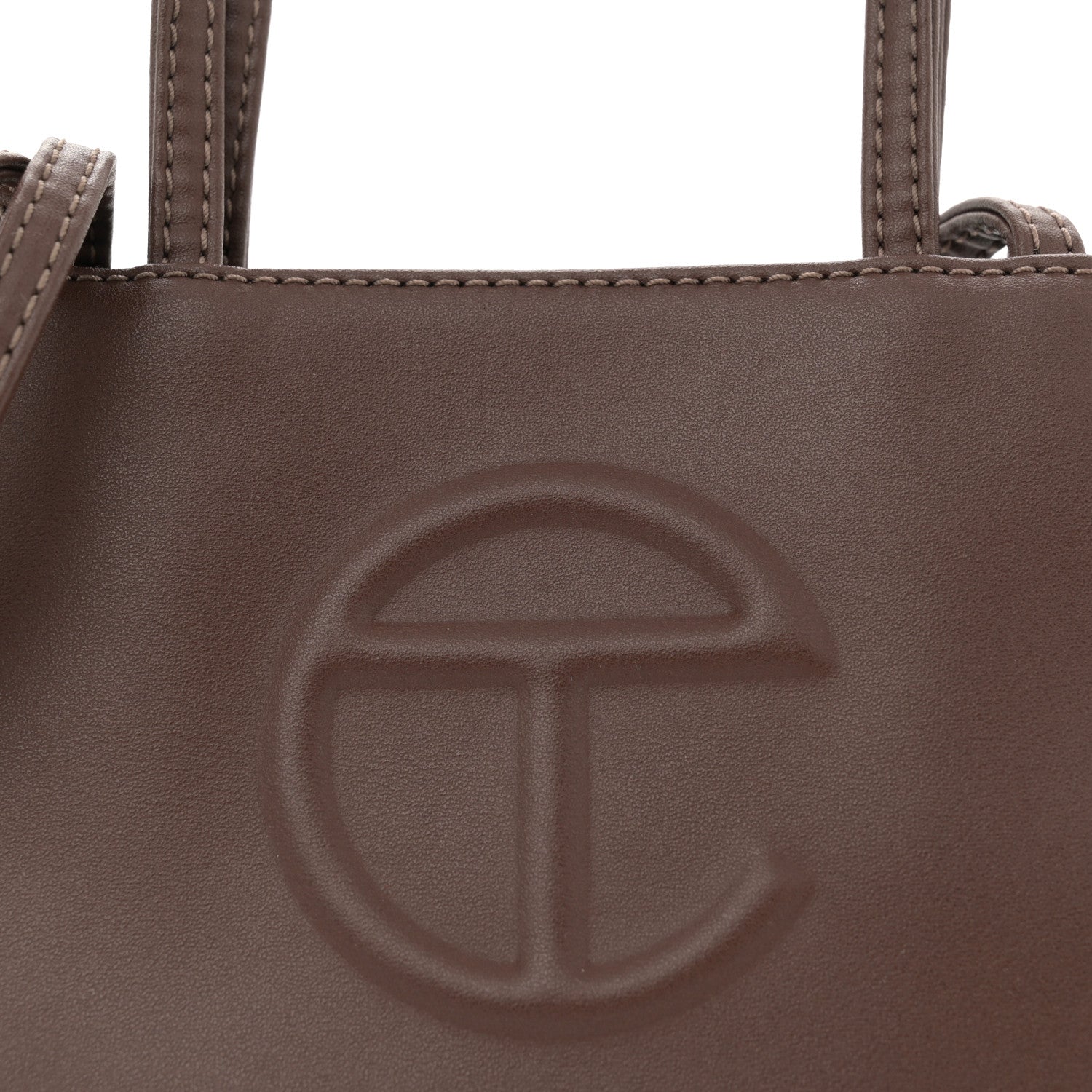 Telfar Vegan Leather Small Shopping Bag Chocolate 7 of 11