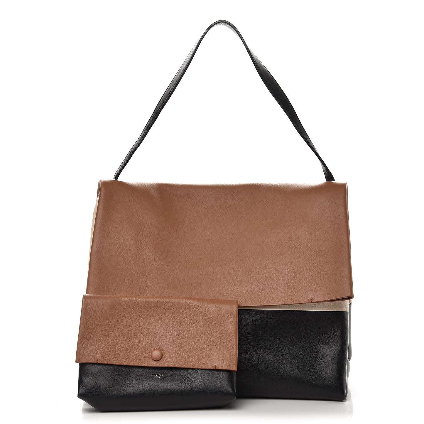 Calfskin All Soft Shoulder Bag Tan