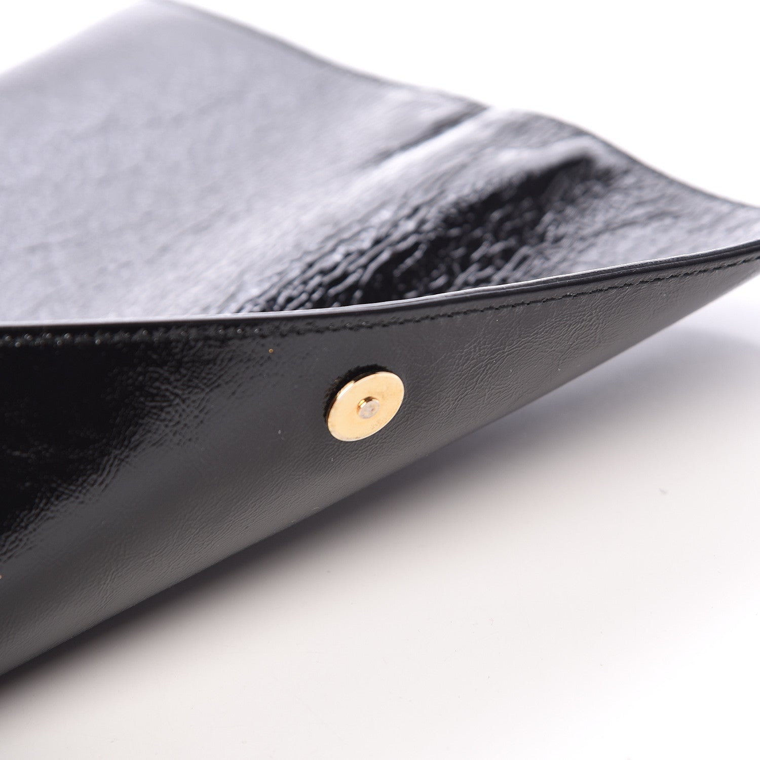 Saint Laurent Textured Patent Monogram Small Belle De Jour Clutch Black 11 of 12