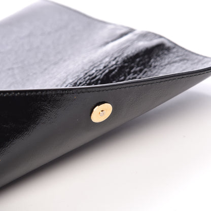 Saint Laurent Textured Patent Monogram Small Belle De Jour Clutch Black 11 of 12
