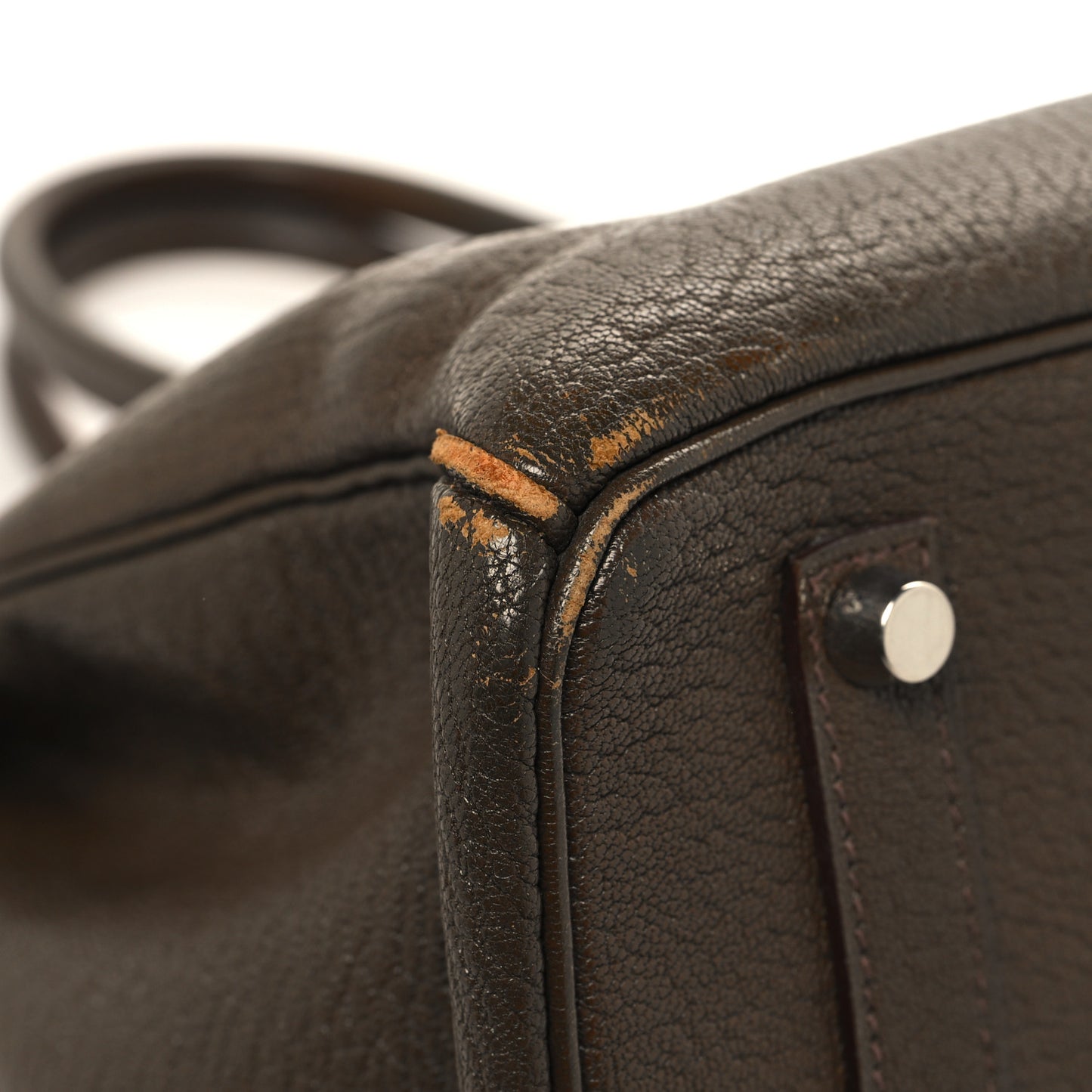 Chevre de Coromandel Birkin 35 Vert Bronze
