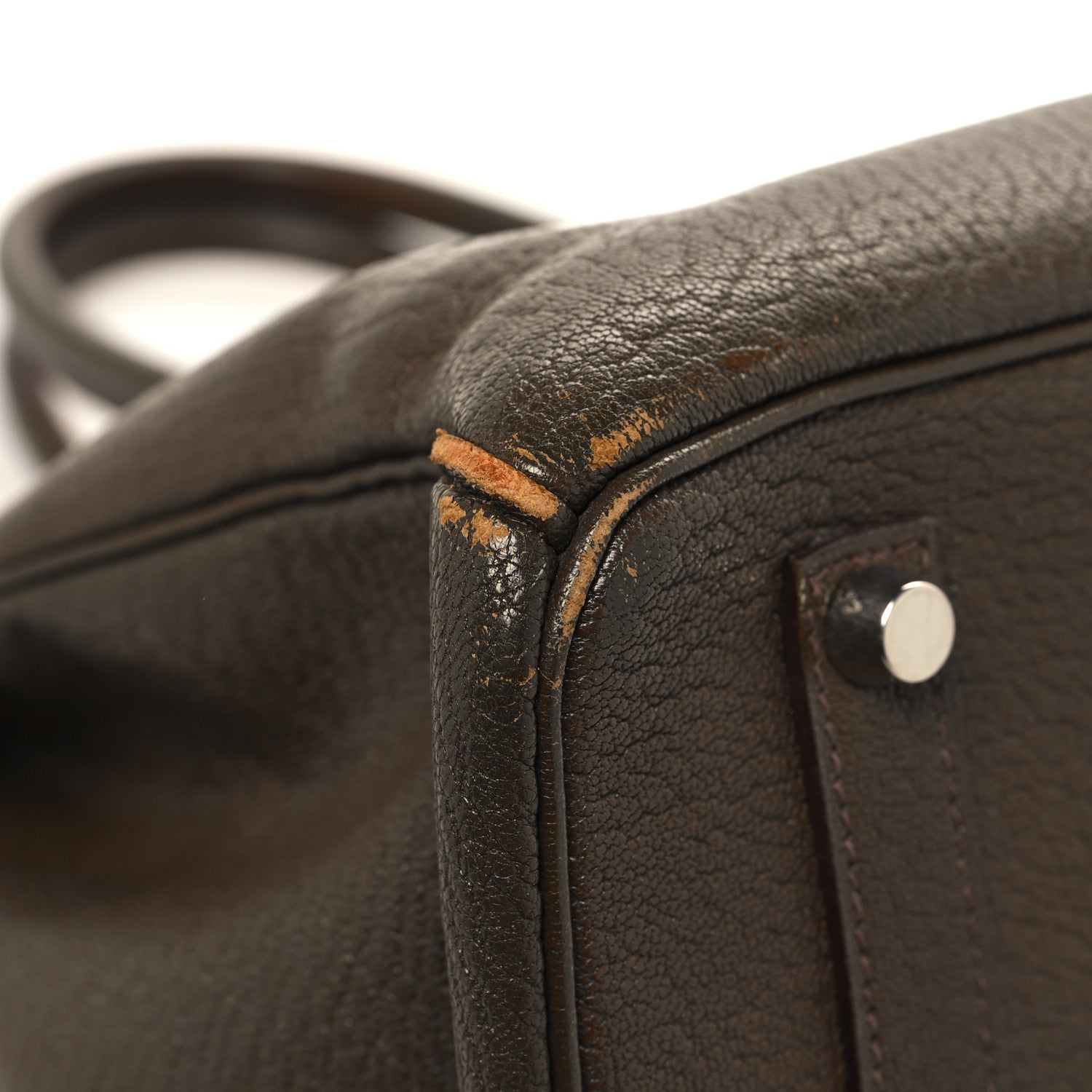 Hermes Chevre de Coromandel Birkin 35 Vert Bronze 9 of 17