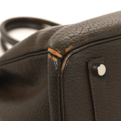 Hermes Chevre de Coromandel Birkin 35 Vert Bronze 9 of 17