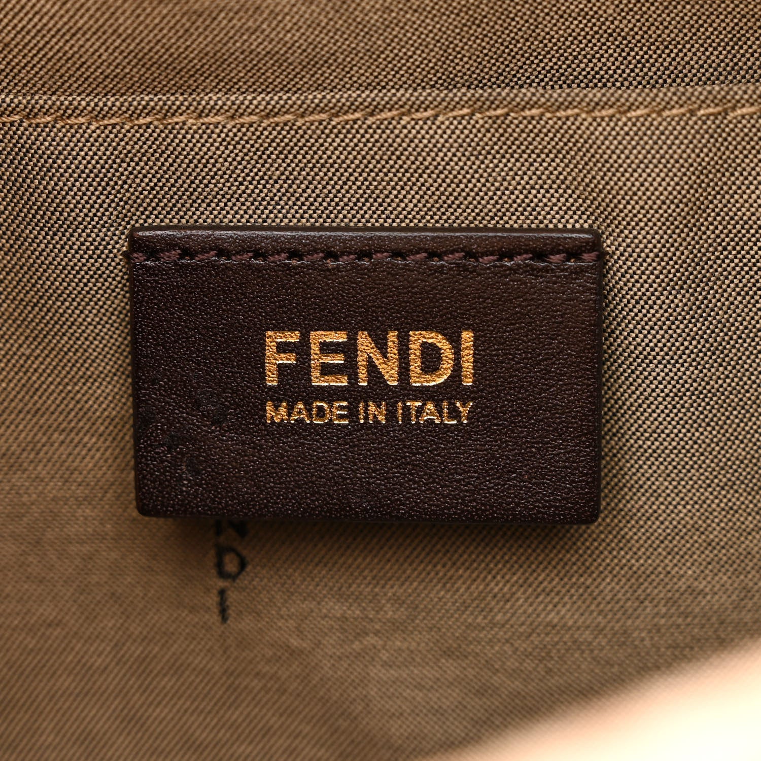 Fendi Zucchino Spalmati Vitello Messenger Bag Vacchetta Camelia 6 of 13
