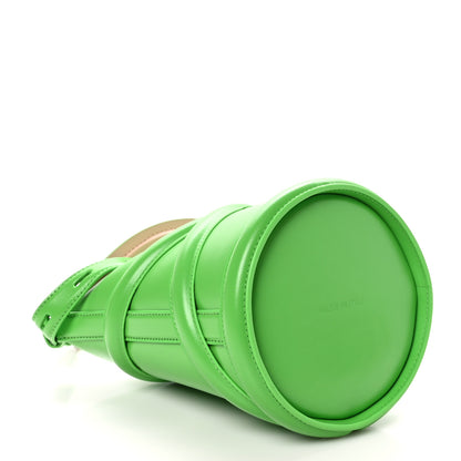 Alexander McQueen Calfskin Mini Curve Bucket Bag Green 4 of 9