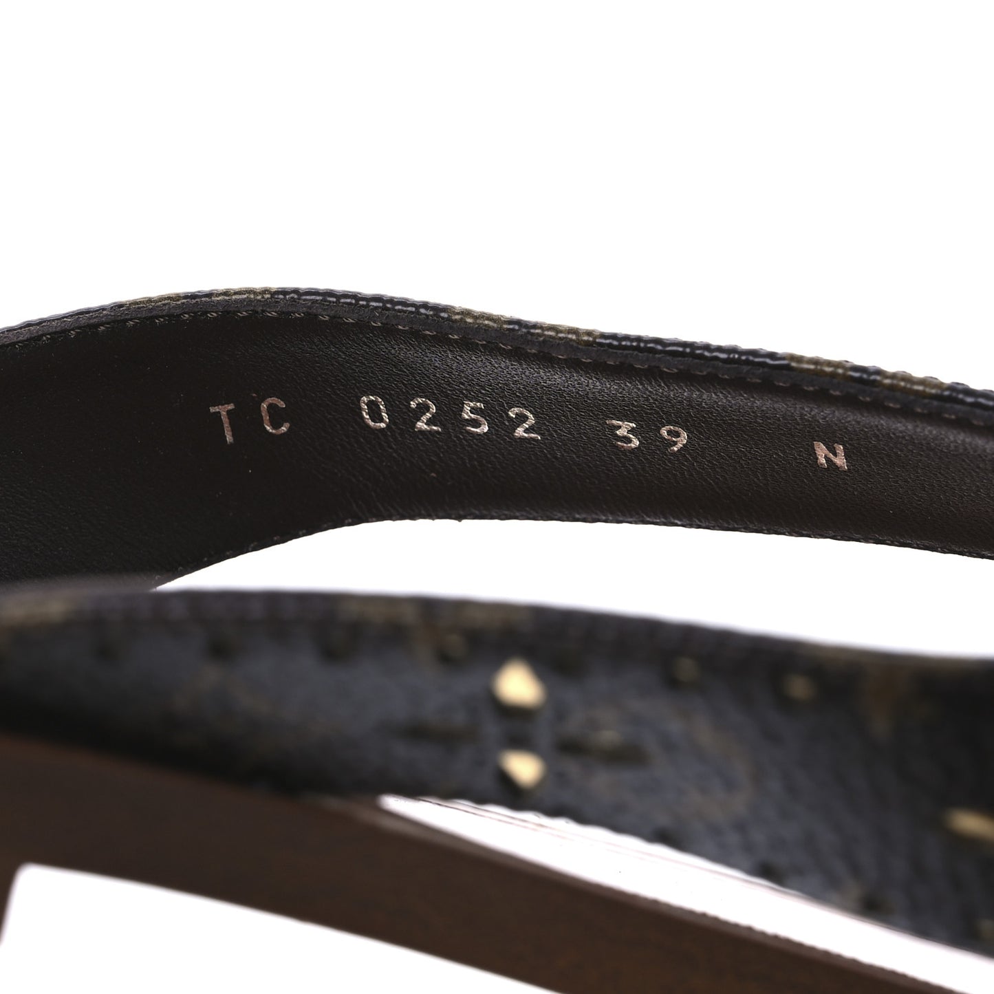 Monogram Sunny Flat Thong Sandals 39 Brown