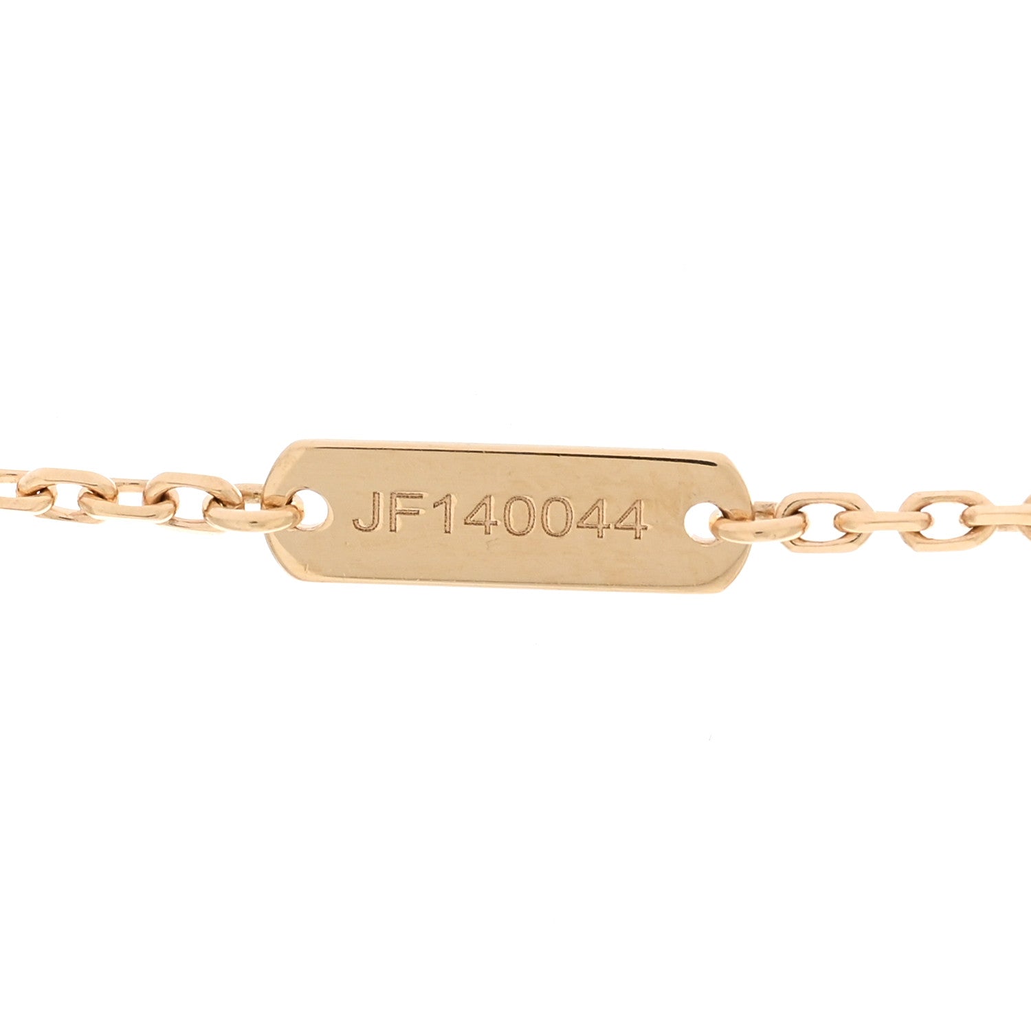 Van Cleef & Arpels 18K Yellow Gold Guilloche Vintage Alhambra Pendant Necklace 4 of 6