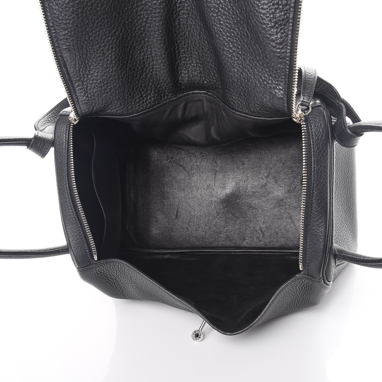 Hermes Taurillon Clemence Lindy 34 Black 5 of 13